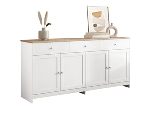 Buffet 4 porte(s) 3 tiroir(s) ROSAHQNDA - 160 cm coloris blanc