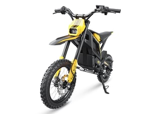Mt2 moto cross électrique double suspension nfc, jaune