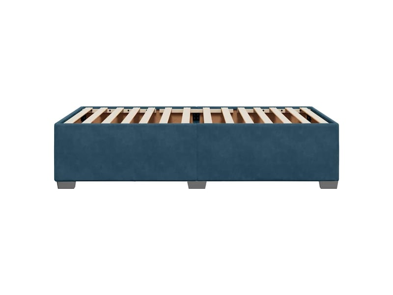  Lit simple- lit adulte -  cadre de lit sans matelas bleu 90x200 cm velours  - Conforama D
