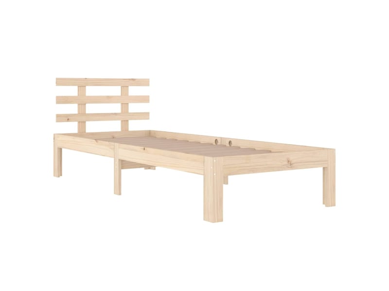  Lit simple- lit adulte -  cadre de lit sans matelas bois massif 100x200 cm  - Conforama B