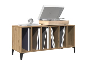 Armoire à disques chêne artisanal 100x38x48cm bois d'ingénierie shl9248