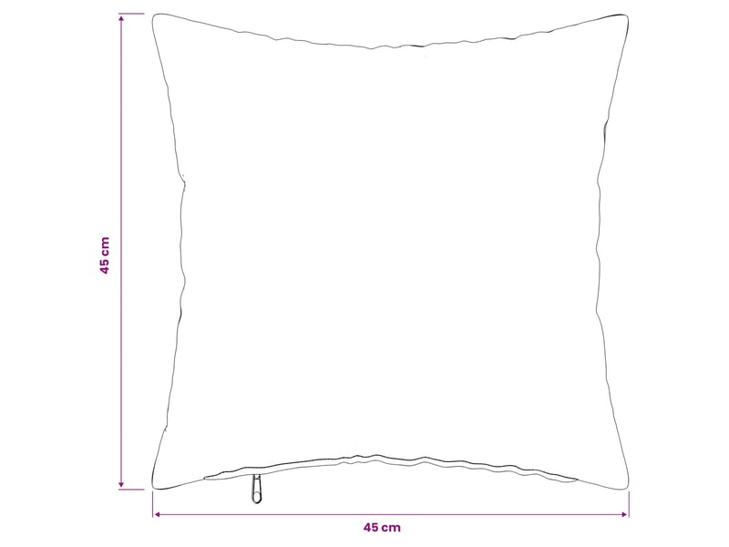  Lot de 6 housses de coussin heerlen marron 45 x 45 cm tissu cf49682  - Conforama E