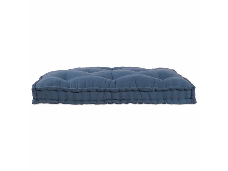  Coussin de canapé sur palette, coussin de chaise indigo 120 x 80 x 12 cm tissu cf54216  - Conforama D