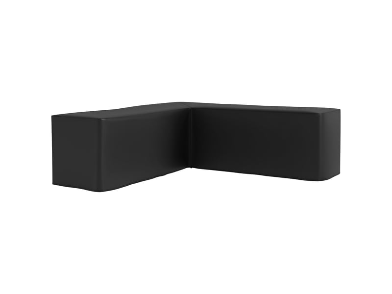  Housse de protection pour mobilier de jardin, en forme de l, imperméable, anti-uv, pour canapé d'angle, 250 x 250 x 79 cm, noire  - Conforama A