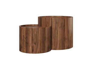 Table basse coloris marron