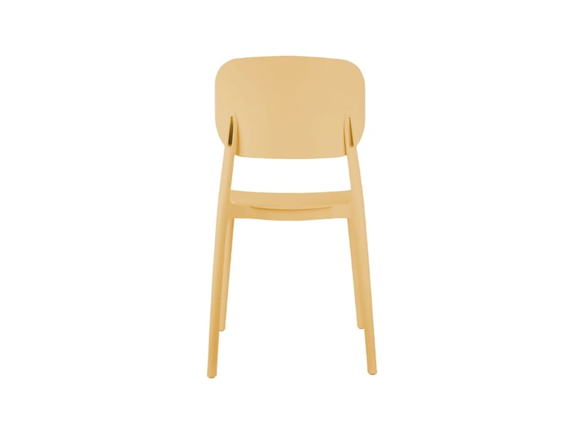  Lot de 2 chaises d'intérieur et d'extérieur cheer - jaune  - Conforama E