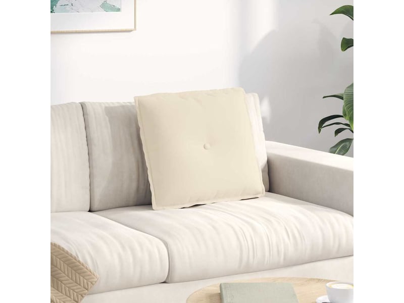 Coussin de dos, coussin de dossier beige 50 x 45 cm tissu en microfibre cf54491 - Conforama B