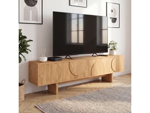 Meuble tv coloris bois clair ID MARKET
