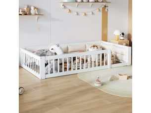 Lit simple 90x200 cm <strong></strong> <strong></strong> coloris blanc