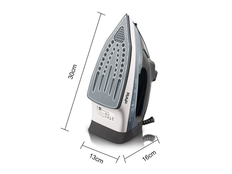  Fer à repasser vapeur sans fil, 2200 watts, semelle en céramique, avec fonction de pulvérisation d'eau et réservoir d'eau autonettoyant.  - Conforama B