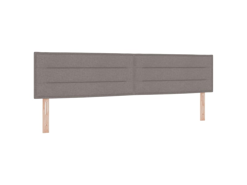  Tête de lit | panneau de tête de lit led avec bandes led taupe 200 cm tissu  - Conforama B