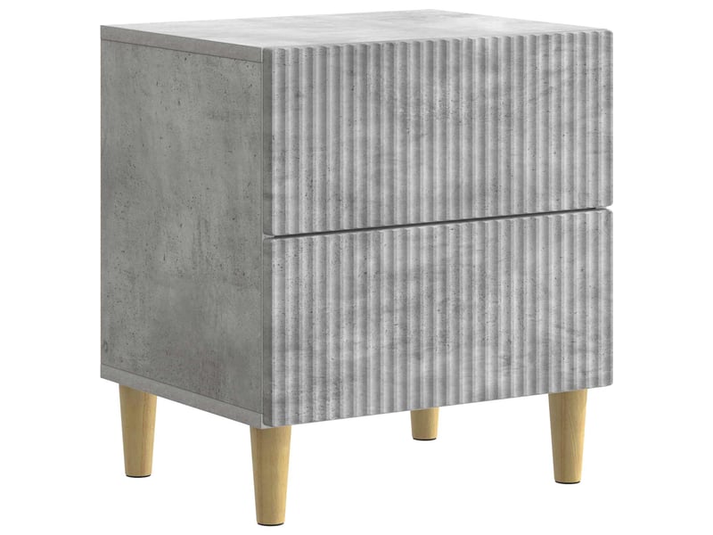 Table de chevet 2 pièces gris béton 43 x 34,5 x 48 cm - Conforama C