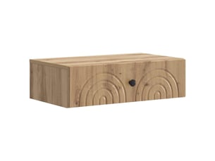 Table d'appoint murale, table de salon 59 x 34,5 x 17 cm bois d'ingénierie cf36358