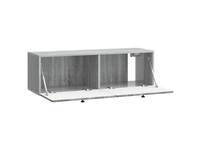  Meuble tv - banc tv - meuble de rangement mural 98 x 31 x 30 cm sonoma gris bois d'ingénierie  - Conforama E