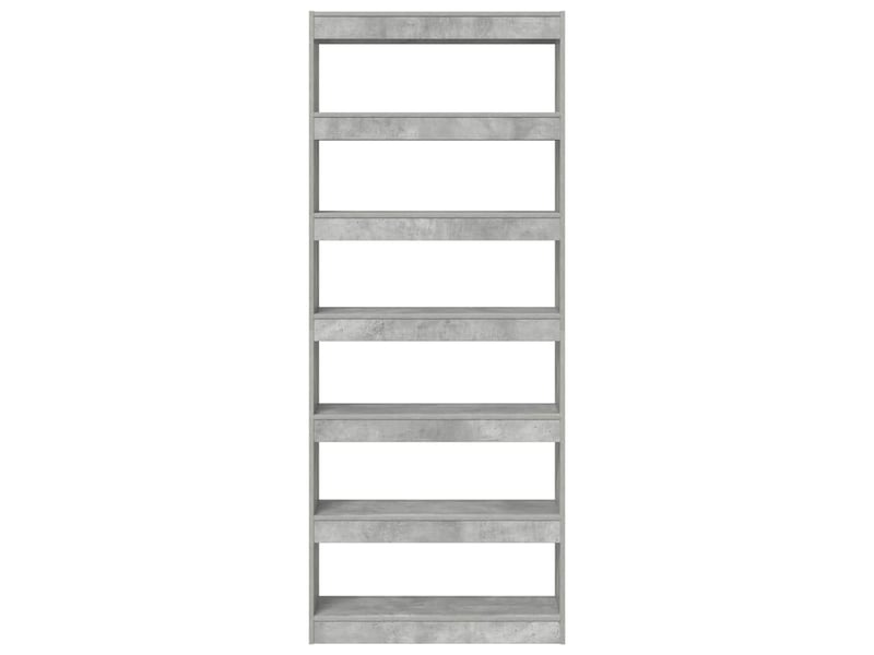  Bibliothèque 6 niveaux, armoire à livres 80 x 30 x 198 cm bois d'ingénierie shl7141  - Conforama E