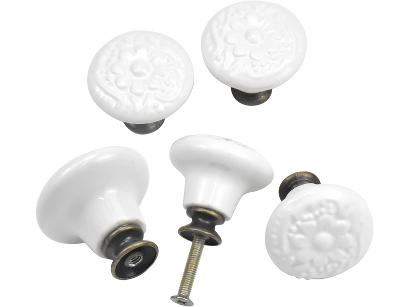  Lot de 10 poignées pour portes et tiroirs, boutons ronds 34 pour tiroirs, boutons pour meubles, boutons pour portes, poignées pour chambres d'enfants  - Conforama D