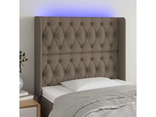 Tete de lit A poser largeur 93 cm taupe