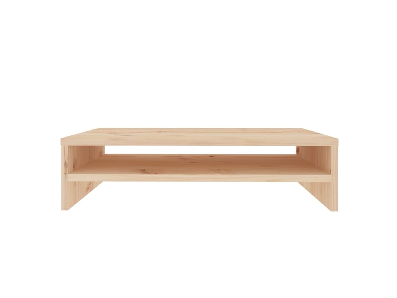 Support de moniteur 50 x 24 x 13 cm bois de pin solide brun 02_0029206  - Conforama C