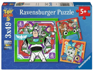 Puzzles enfants 3x49 pieces - en mission