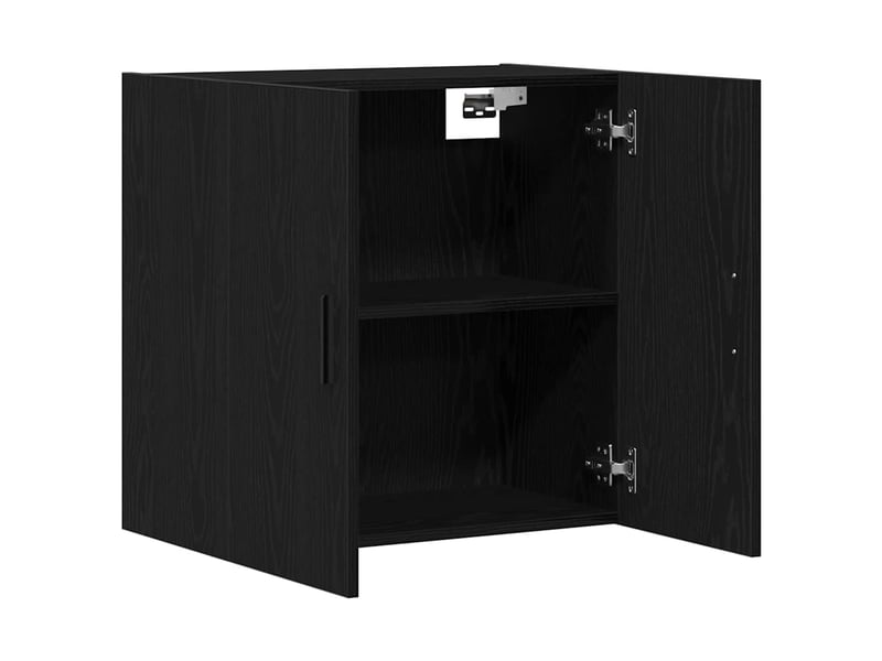 Meuble mural, rangement salon 60 x 31 x 60 cm bois d'ingénierie chêne noir shl1387 - Conforama E