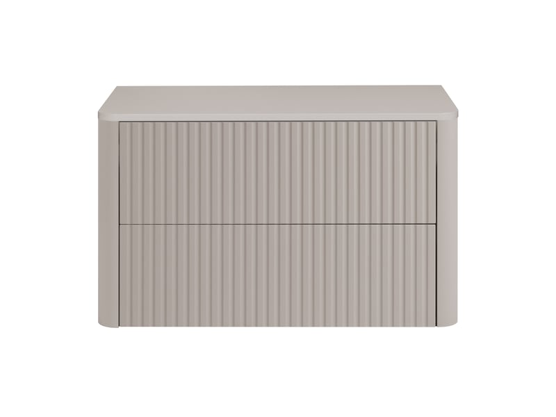  Meuble sous vasque suspendu linea 80 cm cachemire avec plan de travail  - Conforama D
