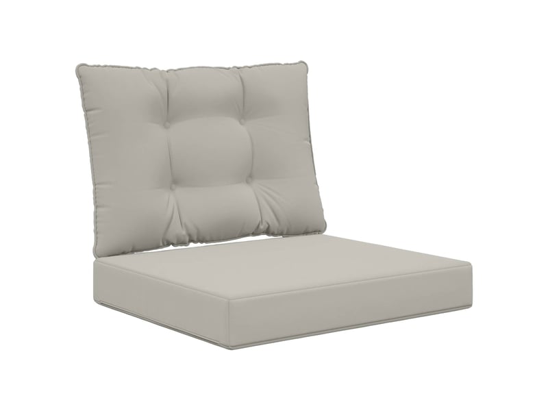  Coussin de canapé d'extérieur, coussin de chaise polyester gris 60 x 50,5 cm cf54085  - Conforama A