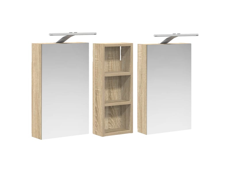  Ensemble de meubles de salle de bain 3 pcs 80x10.5x50 cm shl2522  - Conforama E
