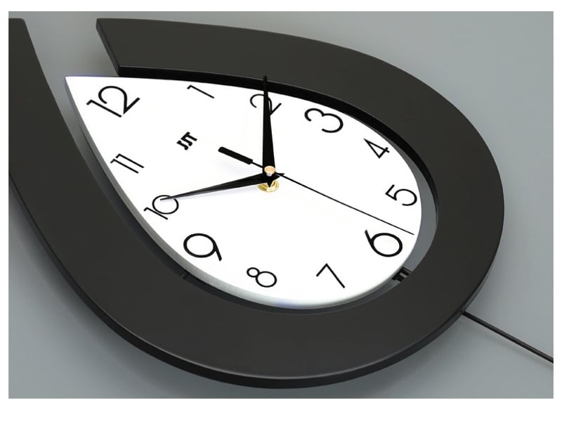  Horloge murale décorative de salon en forme de goutte d'eau  30x57cm  - Conforama E