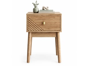 Lot de 2 tables de chevet,40x40x55 cm,avec tiroir,mdf,coloris chêne clair