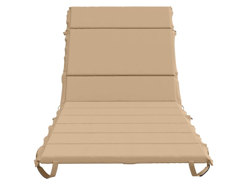  Coussin de transat, coussin pour bain de soleil gemert 100 % polyester sable 200 x 80 x 3 cm cf56203  - Conforama D