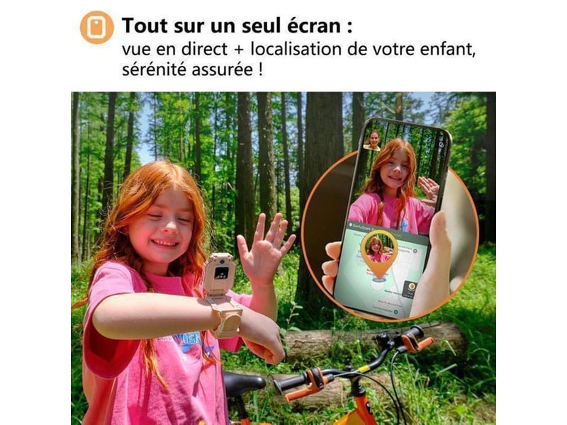  Smartwatch enfant 4g gps x10 double caméra 1.6 amoled ip68 blanc 406806_AABMM14381_6_DROPFR - Conforama B