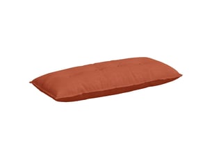 Coussin de dos, coussin de dossier rouge orange 120 x 50 cm tissu en velours côtelé cf55009