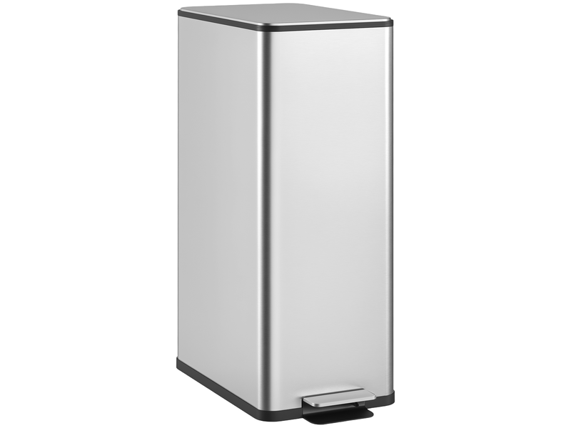  Poubelle de cuisine à pédale 20l en acier inoxydable 21,5x37,2x57 cm  - Conforama A