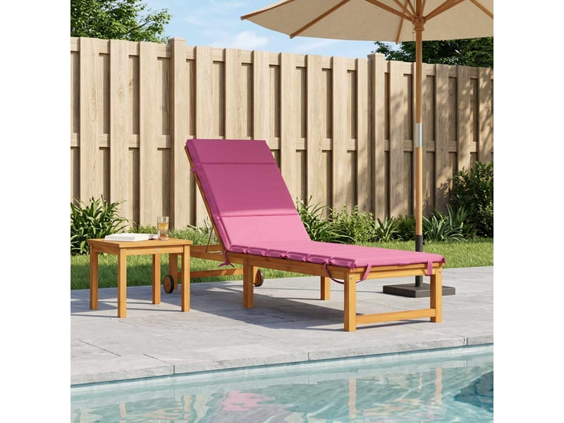  Coussin de transat, coussin pour bain de soleil gemert 100 % polyester rose 200 x 60 x 3 cm cf56184  - Conforama B