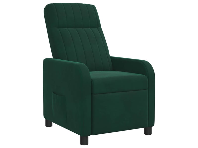  Vidaxl fauteuil inclinable vert foncé velours (v)  - Conforama A