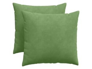Lot de 2 coussins de canapé, coussins décoratifs vert clair 50 x 50 cm cf59171