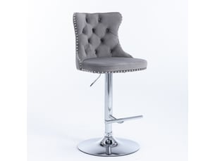 tabouret de bar assise réglable en hauteur  PANGIVO W3223P403709 - gris