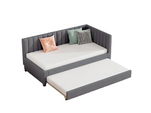 Lit gigogne 90x200 cm WISHDOR coloris gris