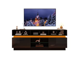 Meuble tv coloris noir 160 cm   