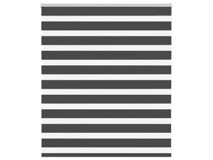 Store zèbre, store de fenêtre noir 120x100 cm largeur du tissu 115,9 cm polyester cf48865