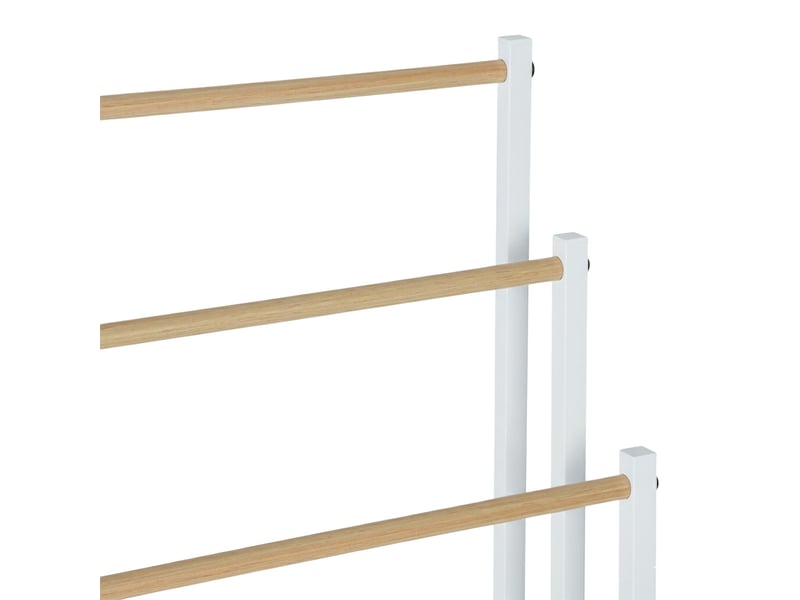  Porte-serviettes à 3 barres pratique pour salle de bain 86 x 44 x 21 cm en fer noir 13_0016434  - Conforama C