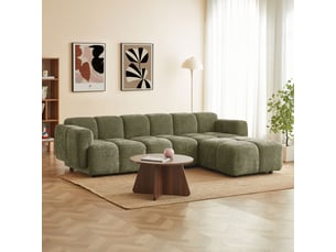 Canapé d'angle réversible fixe <strong>BAITA</strong> <strong></strong> 4 places Tissu 