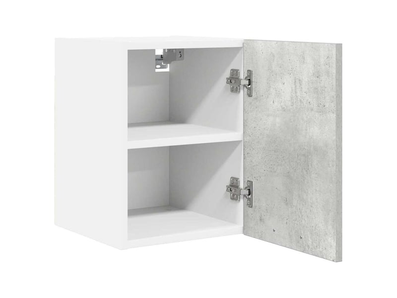  Meuble de rangement, armoire suspendue 2 pcs gris béton et blanc bois d'ingénierie shl4979  - Conforama E