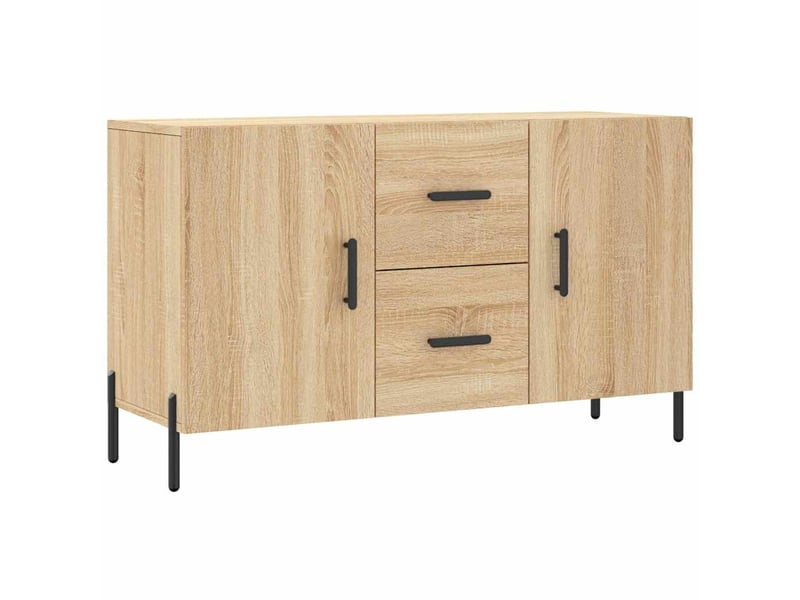  Buffet salon | buffet chêne sonoma 100x36x60 cm bois d'ingénierie  - Conforama A
