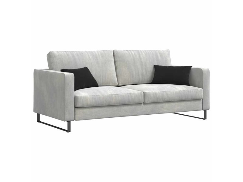  Lot de 2 coussins de canapé, coussins décoratifs noir 50 x 30 cm cf59137  - Conforama C
