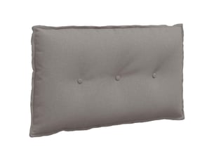 Coussin de dos, coussin de dossier taupe 80 x 19 x 50 cm tissu cf55034