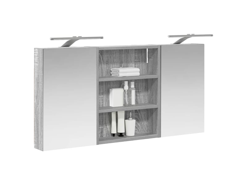  Ensemble de meubles de salle de bain 3 pcs 100x10.5x50 cm shl4185  - Conforama C
