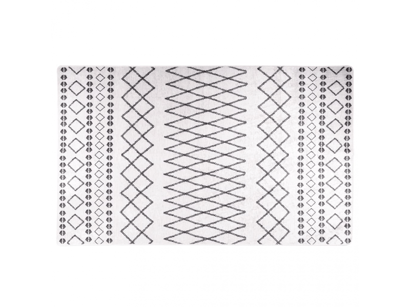  Tapis lavable noir et blanc 120x170 cm antidérapant - comfortxl 373996 - Conforama A
