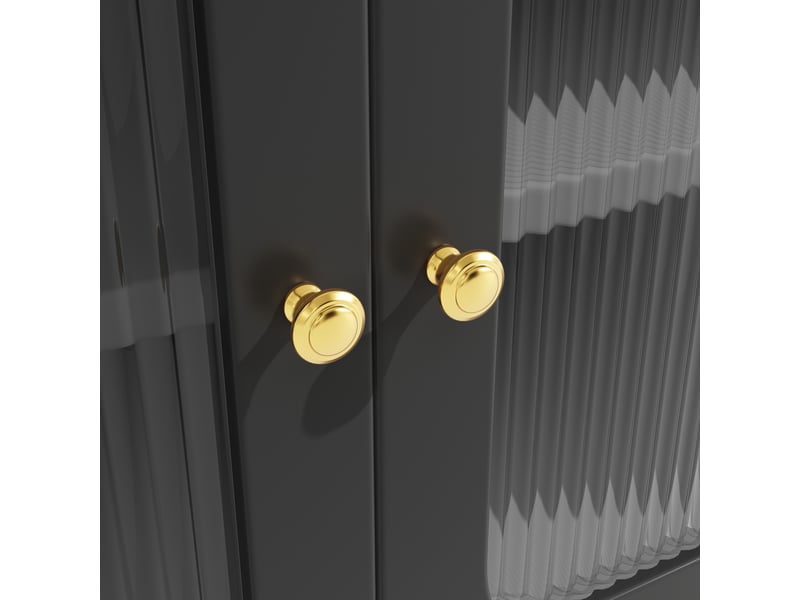  Buffet de cuisine haut 145x39x171 cm, armoire étroite avec rangement mixte, tiroir et portes battantes, idéal pour petits espaces et couloirs  - Conforama R
