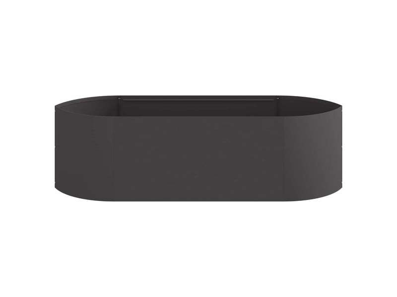  Jardinière - jardin surélevé noir 140 x 40 x 40 cm acier  - Conforama D
